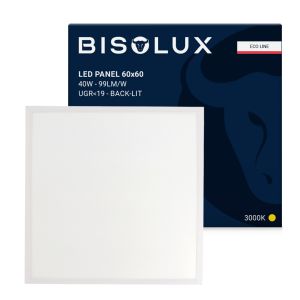 LED panel 60x60 - 40W - 3000K - UGR<19 - back-lit