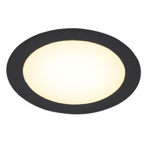 Black downlight aluminium, Umbriel, 3W, 3000K LED, IP44