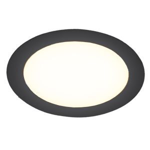 Black downlight aluminium, Umbriel, 18W, 4000K LED, IP44