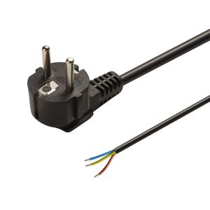 Connection cable, 3 m, 3x 0.75 mm², black