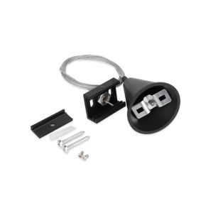 Pendant set for 3-phase track lighting, 3 meters, black, Pro