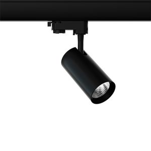 Black 3-phase track spotlight Esmiralda, 10W, 3000K, Pro