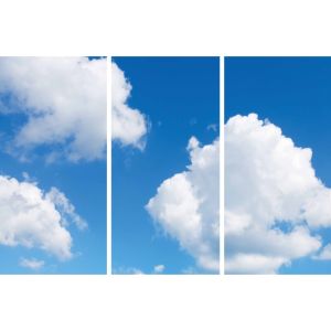 Photo print cloud - set of 3 acrylic plates with print, for 120x60 cm LED panels