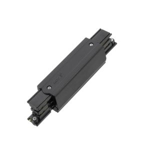 I-shape connector for 3-phase track lighting, black, Pro