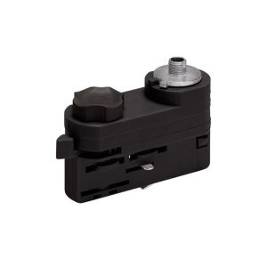 Pendant adapter for 3-phase track lighting, black, Pro