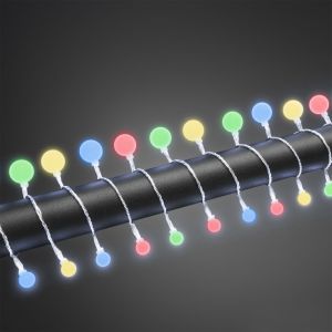 16m LED outdoor Christmas lights, 80 colored ball lights