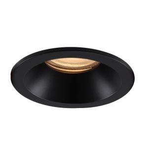 Aluminium bathroom recessed downlight black, Julien, IP65