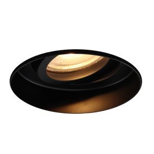 Aluminium trimless recessed downlight black, Royce