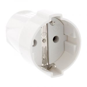 Contrast plug SCHUKO 10/16 Ampere, White