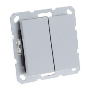 Q-Link S-Line Switch Built-in Switch / Switch, Gray / aluminum colored