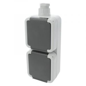 Peha Splash-proof Socket Double earthed cable gland M20
