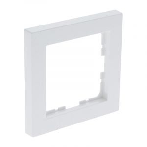 Q-Link S-Line cover frame 1-gang, Polar white