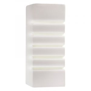 Glass up down wall light white, Lysan