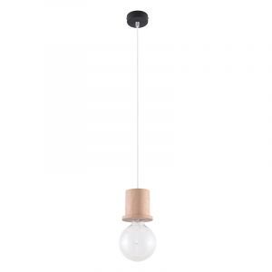 Wood pendant light brown, Gaelle