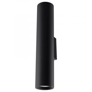 Aluminium up down wall light black, Harley