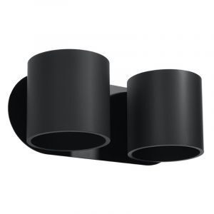 Aluminium up down wall light black, Amely
