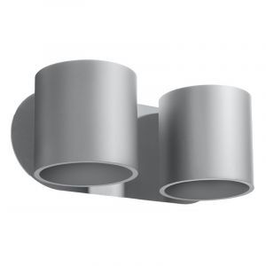 Aluminium up down wall light grey, Amely