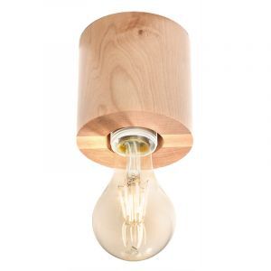 Wood surface mounted downlight brown, Anela
