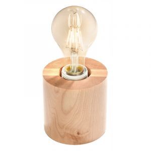 Wood table lamp brown, Anela