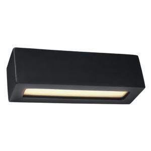 Glass up down wall light black, Emmaly