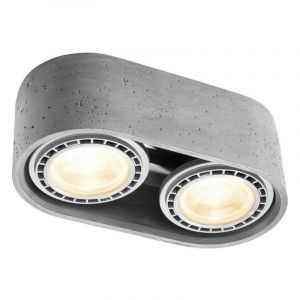 Concrete surface mounted downlight grey, Alessio