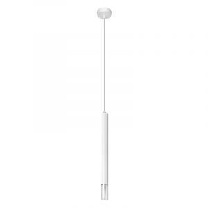 Glass pendant light white, Ishani