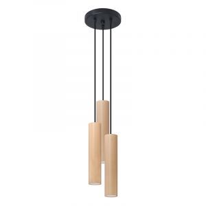 Wood pendant light brown, Francina