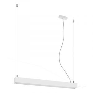 Aluminium pendant light white, Mascha, 22W, 3000K LED