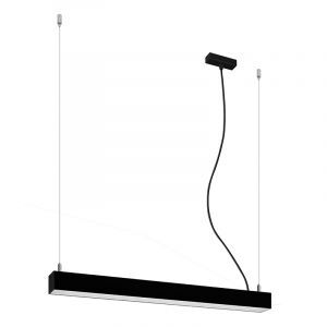 Aluminium pendant light black, Mascha, 22W, 3000K LED