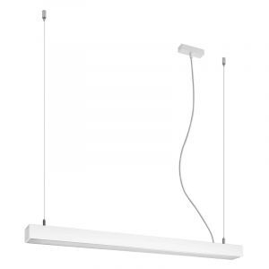 Aluminium pendant light white, Mascha, 31W, 3000K LED