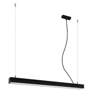 Aluminium pendant light black, Mascha, 31W, 3000K LED