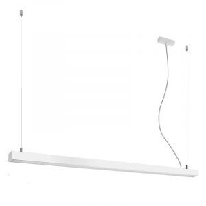Aluminium pendant light white, Mascha, 48W, 3000K LED