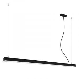 Aluminium pendant light black, Mascha, 48W, 3000K LED