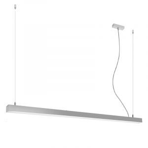 Aluminium pendant light grey, Mascha, 48W, 3000K LED