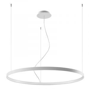 Aluminium pendant light white, Ringo, 70W, 3000K LED