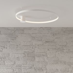 Aluminium flush ceiling light white, Ringo, 30W, 3000K LED