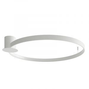 Aluminium flush ceiling light white, Ringo, 50W, 3000K LED