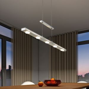 Nickel dining table hanging lamp modern, Awa, 3,5W, warm to cold white adjustable LED