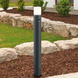 Anthracite outdoor floor lamp with motion sensor modern, Fjelso, IP44