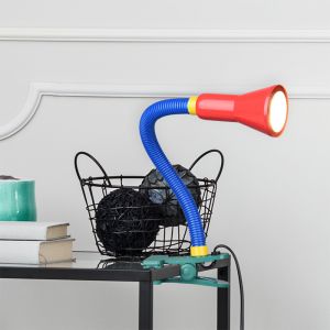Multicoloured children's table lamp plastic, Helin, with switch