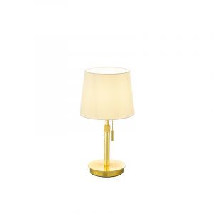 Brass table lamp modern, Niva, with pull switch