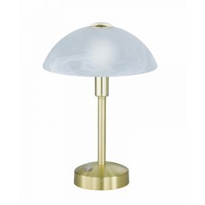 Brass banker's lamp classic, Notaris, 4W, 3000K LED, with switch