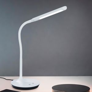 White desk lamp modern, Yanis, 5W, warm to cold white adjustable LED, with switch