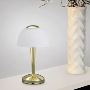 Brass table lamp classic, Daphne, 4W, 3000K LED, with switch