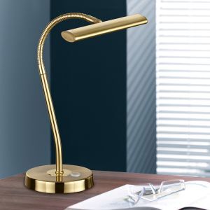 Brass table lamp modern, Eliza, 4W, 3000K LED, with switch
