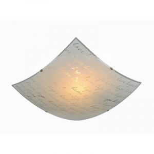 White flush ceiling light classic, Anna