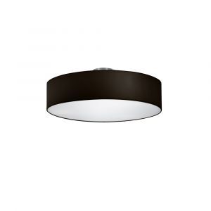 Nickel flush ceiling light metal, Ledbury