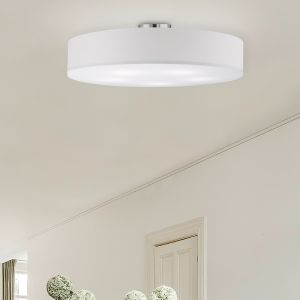 Nickel flush ceiling light metal, Ledbury