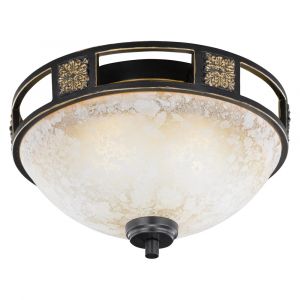 Rust Coloured flush ceiling light classic, Letchworth