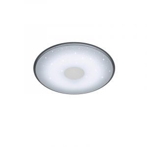 White flush ceiling light modern, Levain, 30W, warm to cold white adjustable LED, with remote control
